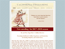 Tablet Screenshot of californiacotillions.com